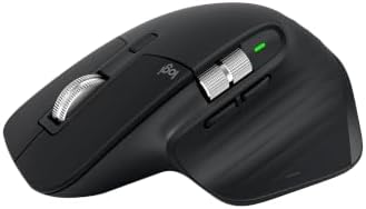 Logitech MX Master 3S - Performance Wireless Mouse with Ultra-Fast Scrolling, Ergo, 8K DPI, Track on Glass, Quiet Clicks, Bluetooth, Windows, Linux, Chrome, Black by Unknown