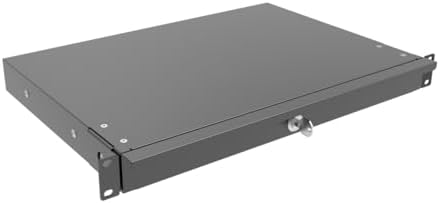 1U Server Cabinet Case 19" Rack Mount Lockable Drawer with Key - Image 2