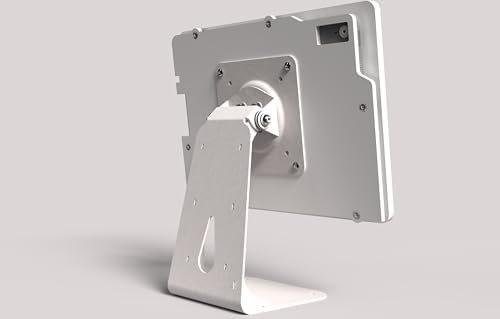 Anti-Theft Acrylic Case with 360 Rotate 180 Swivel Metal Desktop Stand & 90-Degree USB C Cable for Samsung Galaxy TAB Tablet (White, TAB A8 10.5) - Image 4