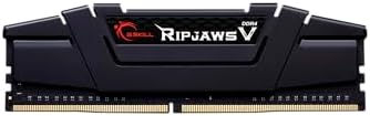 G.SKILL RipjawsV Series DDR4 RAM (XMP) 16GB (1x16GB) Up to 3200MT/s* CL16-18-18-38 1.35V Intel AMD Desktop Computer Memory U-DIMM - Black (F4-3200C16S-16GVK) by GSkillInternationalEnterpriseCoLtd