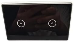 WiFi Smart Wall Touch Light Switch, Black, Two Gang - Image 2