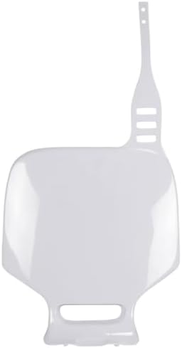 UFO Plastics Front Number Plate - White , Color: White YA02874-046 by UFO Plastic by Unknown