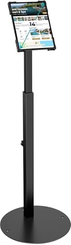 Anti-Theft iPad Kiosk Stand, Adjustable Tablet Floor Stand for POS Checkout by Unknown