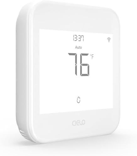 Cielo Smart Thermostat Eco for Central HVAC, Energy Star Certified (White) by CieloBreez