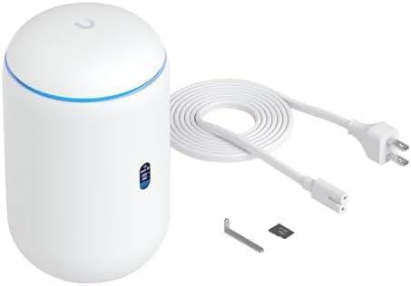 Ubiquiti UniFi Dream Router 7 (UDR7) WiFi 7 10G Desktop Cloud Gateway Bundle – Includes Built-in PoE Switch, MicroSD Storage & Official 5-Year UI Care Extended Hardware Protection Plan by KelvyPro