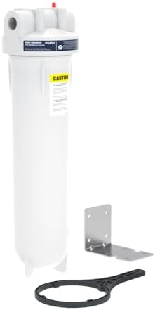 Whirlpool 20" x 4.5" Whole House Water Filter Housing, NSF Certified System for Sediment Carbon Filter, Home Pre-Filtration for Well and City Water, 1" Port with Pressure Relief, Filter Not Included by Unknown