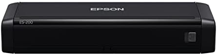 Epson Workforce ES-200 Color Portable Document Scanner with ADF for PC and Mac Sheet-fed, Duplex Scanning,Black by Unknown