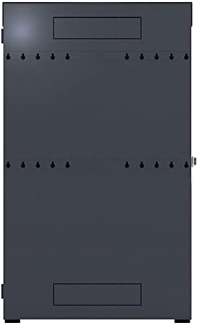 NavePoint 6U Vertical Server Rack Enclosure, Low Profile, 35.4" Deep, Max Weight Capacity 132lbs - 6U Network Cabinet Vertical Wall Mount, Perforated, Black - Image 2
