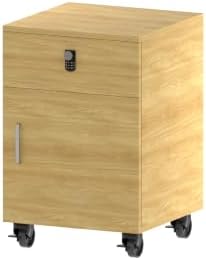Nykto Office CubicleDesk with Mute Privacy Panels (Cabinet, Walnut) by Nykto