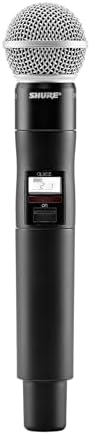 Shure QLXD2 Handheld Transmitter with SM58 Vocal Mic Capsule for QLX-D Digital Wireless Systems, Receiver Sold Separately, G50 Band - Image 4