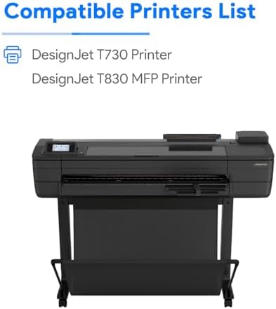 728 Ink Cartridges 4 Pack (300ml Matte Black / 130ml Cyan/Magenta/Yellow) Compatible with HP DesignJet T830 MFP & T730 Large Format Plotter Printers - Image 2
