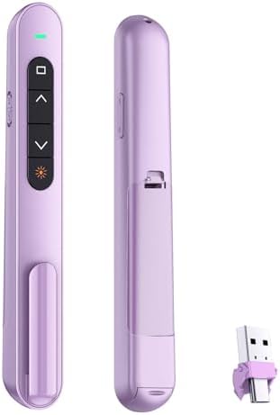 QUI Presentation Clicker with Volume Control, Wireless Presenter Remote by QUI