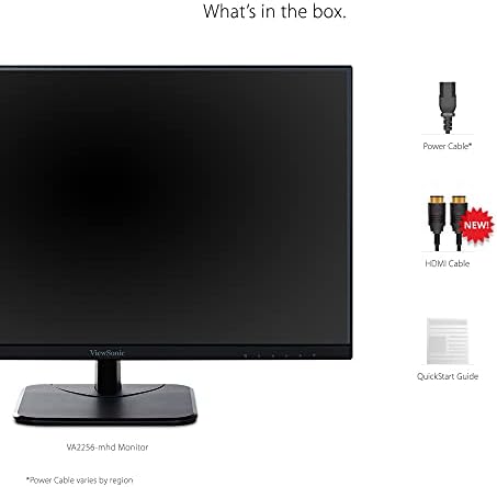 ViewSonic VA2256-MHD 22 Inch Frameless 1080p IPS Computer Monitor - Image 5