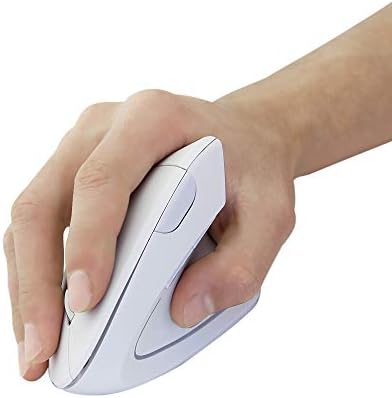 Wireless Mouse Ergonomic Vertical Ergo High Presion Optical Lightweight Cordless LED Light Cute Wireless Mice for Laptop Computer Mac Office Girl Boy Women Men Gift,800/1200/1600 DPI,6 Buttons - Image 6
