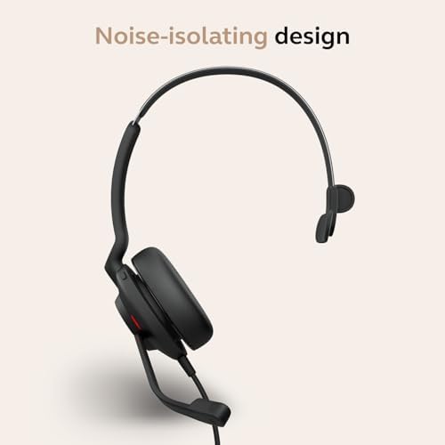 Jabra Evolve2 30 SE (2025 Version) Wired Single-Ear Headphones with Microphone – Computer Headset - USB-A and USB-C Cable - Microsoft Teams Certified - Works with All Meeting Platforms – Black - Image 5