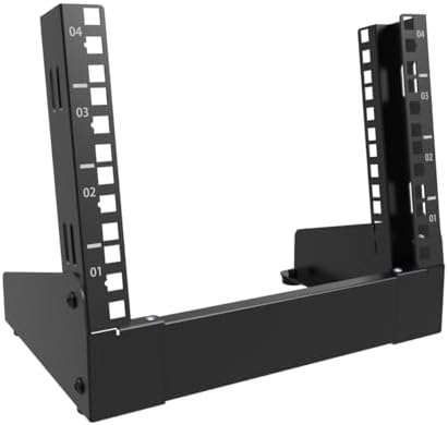 10" Small Desktop Network Rack, 4U Mini Open Frame Server Rack by Followme