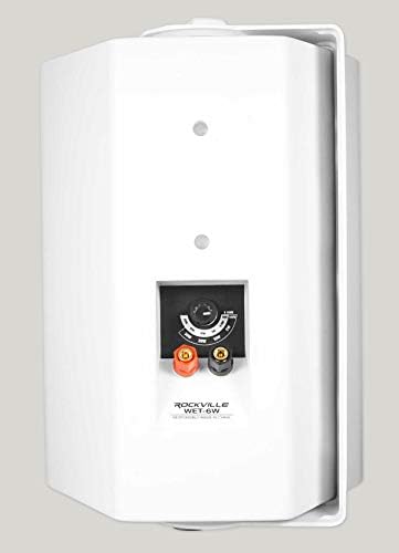 Rockville RCS180-6 Bundle: 180W 6-Zone 70V Commercial/Restaurant Amplifier/Bluetooth, (6) WET-6W 70V 6.5" IPX55 Indoor/Outdoor Wall Speakers - White, 7-Items - Image 6