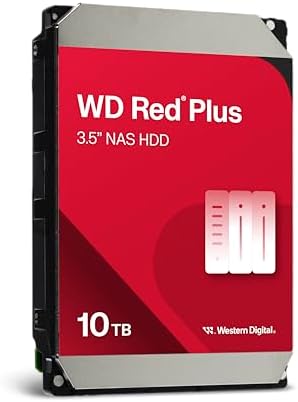 Western Digital 10TB WD Red Plus NAS Internal Hard Drive HDD - 7200 RPM, SATA 6 GB/s, CMR, 512 MB Cache, 3.5" - WD100EFGX - Image 3