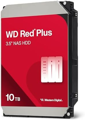 Western Digital 10TB WD Red Plus NAS Internal Hard Drive HDD - 7200 RPM, SATA 6 GB/s, CMR, 512 MB Cache, 3.5" - WD100EFGX - Image 4