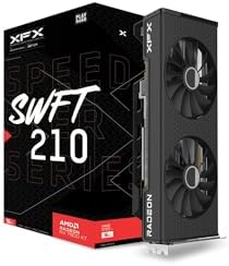 XFX Speedster SWFT210 Radeon RX 7800XT Gaming Graphics Card with 16GB GDDR6 HDMI 3xDP, AMD RDNA 3 RX-78TSWFTFA by XFX