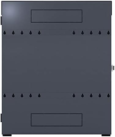NavePoint 6U Vertical Server Rack Enclosure, Low Profile, 20.6" Deep, Max Weight Capacity 132lbs - 6U Network Cabinet Vertical Wall Mount, Perforated, Black - Image 2