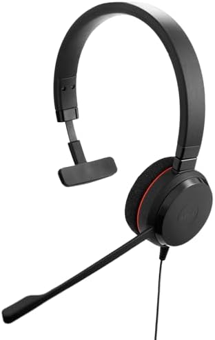 Jabra Evolve 20 (2025 Edition) Single-Ear Headset for Office and Home - Call Control - All Platforms - USB-C/A Connectivity - Black by Jabra