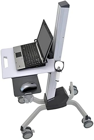 Ergotron – Neo-Flex Rolling Laptop Cart, Mobile Standing Desk Workstation – Laptop, Grey - Image 4