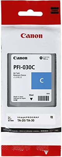 Canon Cyan Ink 55m (PFI-030C) for Canon imagePROGRAF TA-20 and TA-30 by Unknown