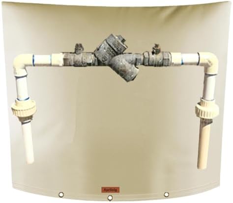 Backflow Preventer Cover, Pipe Freeze Insulation 40" W x 36" H by Aprllolg