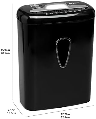 Amazon Basics 6 Sheet High Security Micro-Cut Paper and Credit Card Shredder, P-4 Security Level, Easy to Empty, Black - Image 5