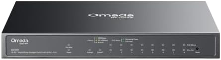 Omada ES210GP, 8 Port Gigabit Easy Managed PoE Switch by TP-Link