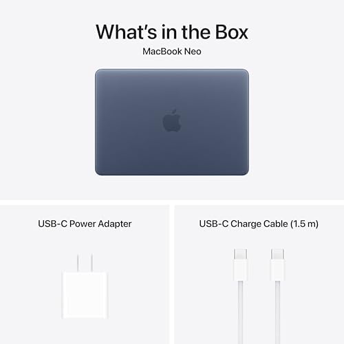 Apple 2026 MacBook Neo 13-inch Laptop with A18 Pro chip: Built for AI and Apple Intelligence, Liquid Retina Display, 8GB Unified Memory, 256GB SSD Storage; Indigo with AppleCare+ (3 years) - Image 6