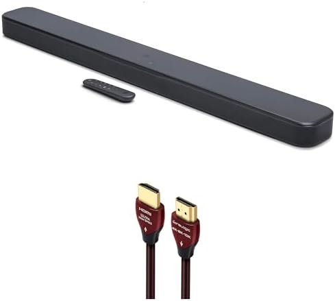JBL BAR-300-MK2 5.0 All-in-One Dolby Atmos Soundbar with a WireLogic Ruby 8ft Ultra High Speed 4K-8K-10K HDMI Cable (2025) by JBL