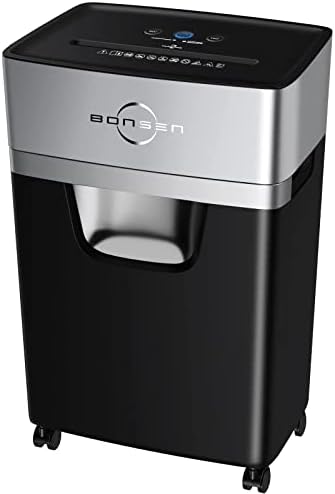 BONSEN 16-Sheet Cross-Cut 60-Min Heavy Duty Paper Shredder for Home Office by BONSEN