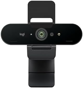 Logitech Brio 4K Webcam, Ultra 4K HD Video Calling (Renewed) by Amazon+Renewed