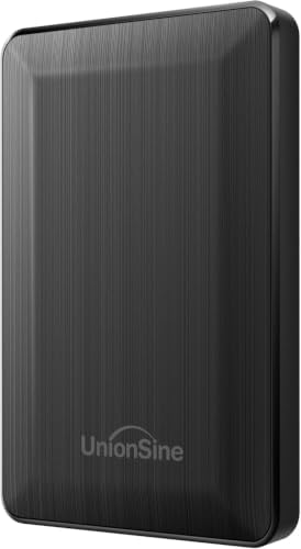 UnionSine 2.5" Portable External Hard Drive 500GB, Black by UnionSine