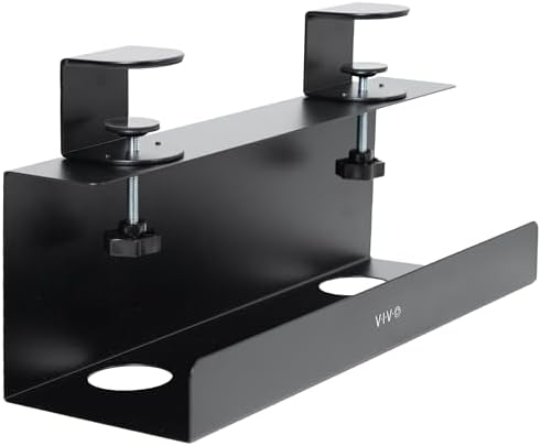 VIVO Black Clamp-on 17 in Cable Management Tray, DESK-CM6L-B by VIVO