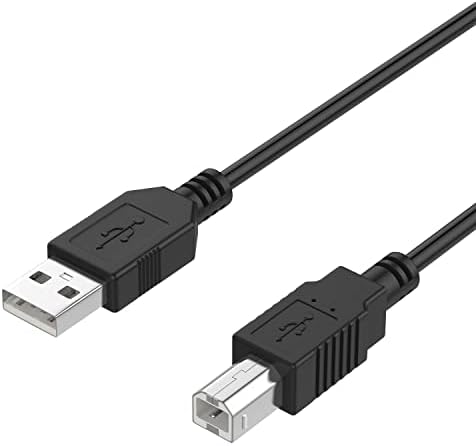 6ft USB 2.0 PC Data Cable Cord Replacement for Avision AV1860 AV1880 AV5400 AV175+ AV188 AD240 AV320E2+ AV1760 AV5200 Desktop Document Receipt Sheetfed Scanner by CJP-Geek