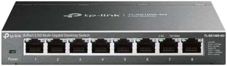 TP-Link TL-SG108S-M2, 8-Port Multi-Gigabit 2.5G Unmanaged Ethernet Switch by TP-Link