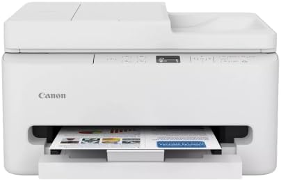 Canon PIXMA TR7120 Wireless Color Inkjet Printer, Duplex Printing, White – Home Printer with Copier/Scanner, Auto Document Feeder, Compact Design, Intuitive Control Panel by Unknown