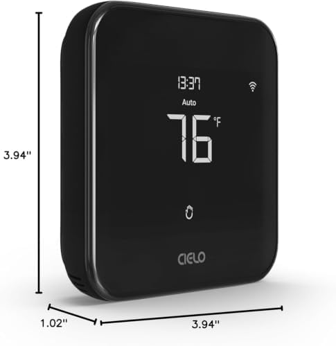 Cielo Smart Thermostat Eco for Central HVAC, Energy Star Certified (Black) - Image 3