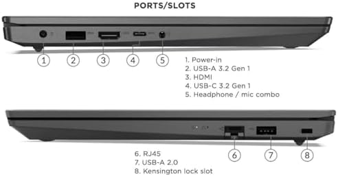 Lenovo V15 Laptop, 15.6" FHD Display, AMD Ryzen 5 5500U Hexa-core Processor (Beat Intel i7-1065G7), 16GB RAM, 512GB SSD, HDMI, RJ45, Numeric Keypad, Wi-Fi, Windows 11 Pro, Black - Image 6