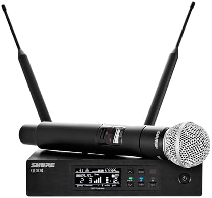 Shure QLXD2 Handheld Transmitter with SM58 Vocal Mic Capsule for QLX-D Digital Wireless Systems, Receiver Sold Separately, G50 Band by Shure