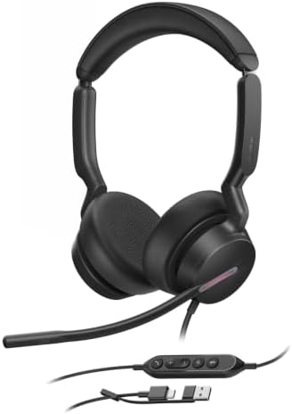 Yealink UH46 PC Headset with Mic Noise Cancelling Wired Headset USB-C/A by RedefineYourWorkplace