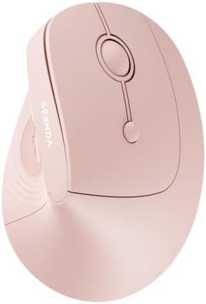 seenda Ergonomic Wireless Mouse, 52° Vertical Bluetooth Mouse,Light Pink by seenda-JustBeYourself