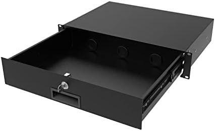 2U Server Cabinet Case 19 Inch Rack Mount Lockable Drawer by Followme