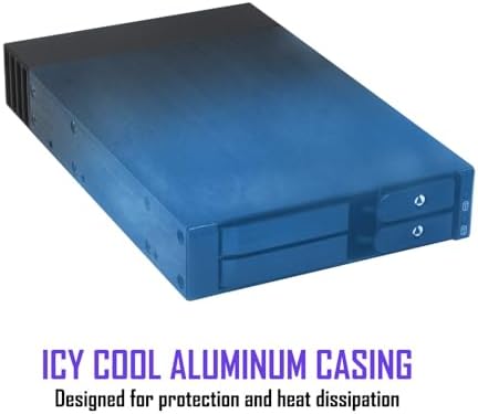 Kingwin Mobile Rack for 2 x U.2/U.3 NVMe SSD Ultra-Fast Oculink Connectivity High-Performance Storage Solution, Hot-Swap, Tool-Free 2.5” NVMe SSD Aluminum Enclosure Maximum Speed 64 Gb/s - Image 2