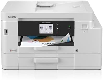 Brother INKvestment 4555 Wireless Color Inkjet All-in-One Printer with 2.7” Color Touchscreen and 2 Paper Trays | Includes Refresh Subscription Trial(1) (MFC-J4555DW) by Unknown