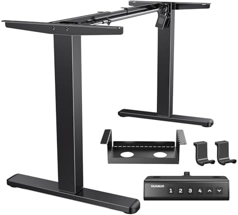 HUANUO Standing Desk Frame with Brushless Motor for Max 75 x 35 inch Tops by HUANUO