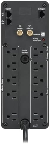 APC UPS 1350VA Sine Wave UPS Battery Backup & Surge Protector, Backup Battery Power Supply with AVR, (2) USB Charger Ports, BR1350MSR (Renewed) - Image 3